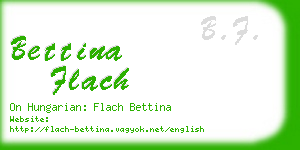 bettina flach business card